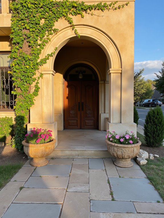 elegant architectural entrance arches