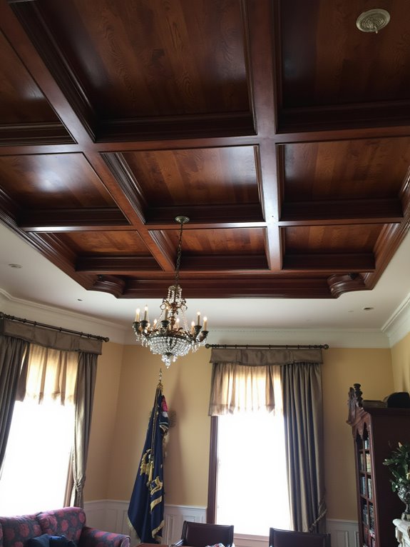 elegant coffered ceiling designs