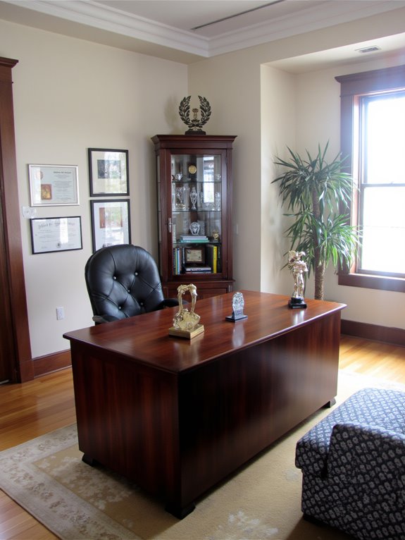 elegant display of achievements