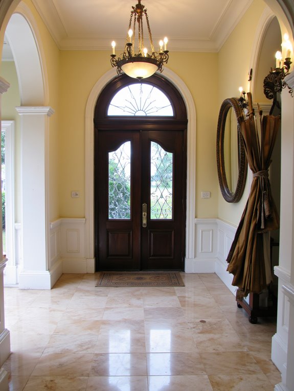 elegant entryway architectural details