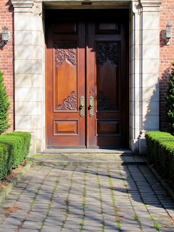 elegant mansion entrance doors