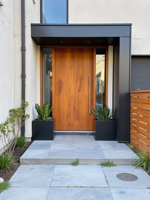elegant minimalist entrance design