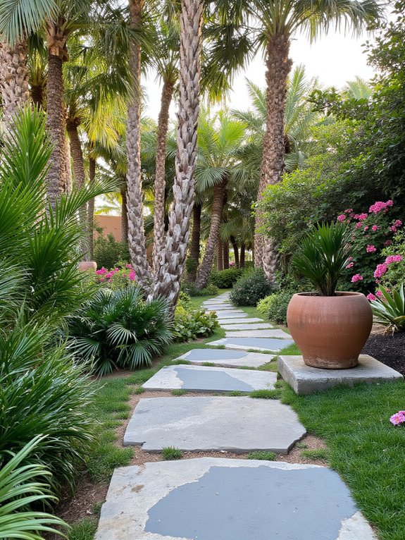 elegant natural stone pathways