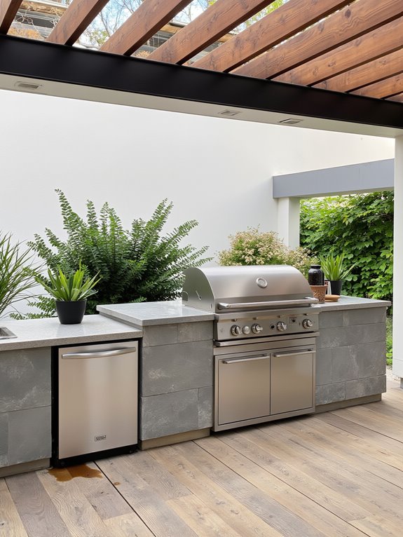 elegant outdoor entertaining space