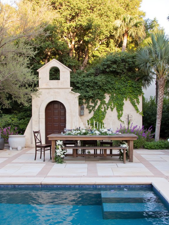 elegant poolside dining experience