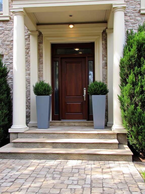 elegant smart home entrance