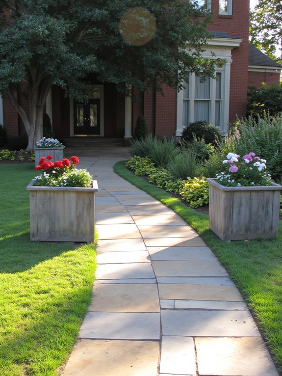 elegant stone pathway design