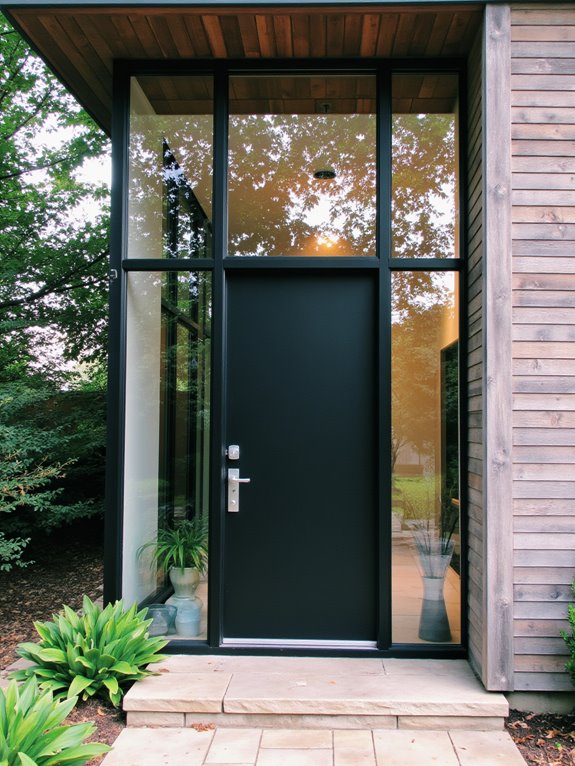 elevate entrance with glass