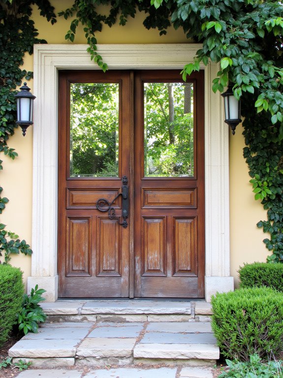 enhance entrance with mirrors