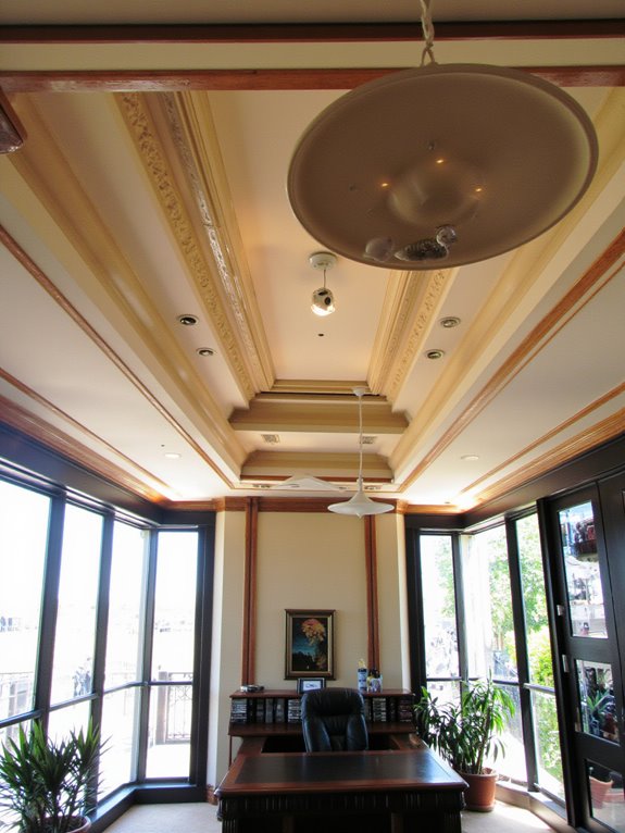 enhancing office ceiling aesthetics