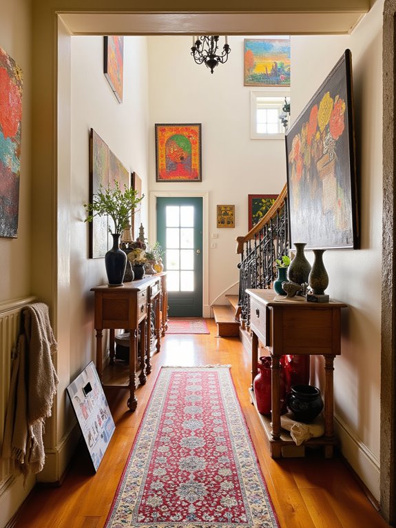 expressive entrance hall art