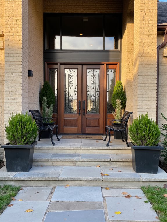 functional yet stylish entryway