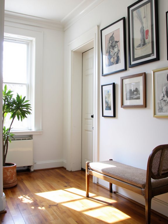 gallery style art display