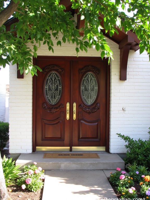 grand elegance through double doors