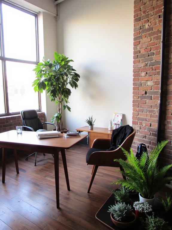 greenery enhances workspace vitality
