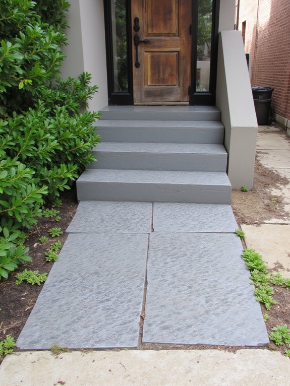 industrial textured concrete tiles