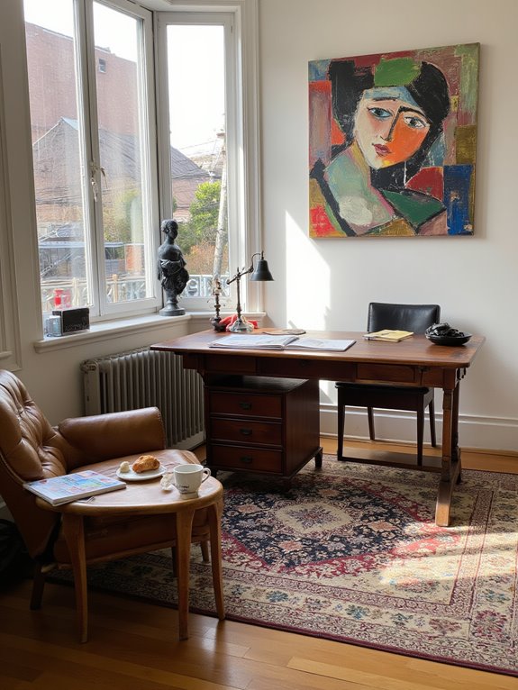 inspiring artistic office decor