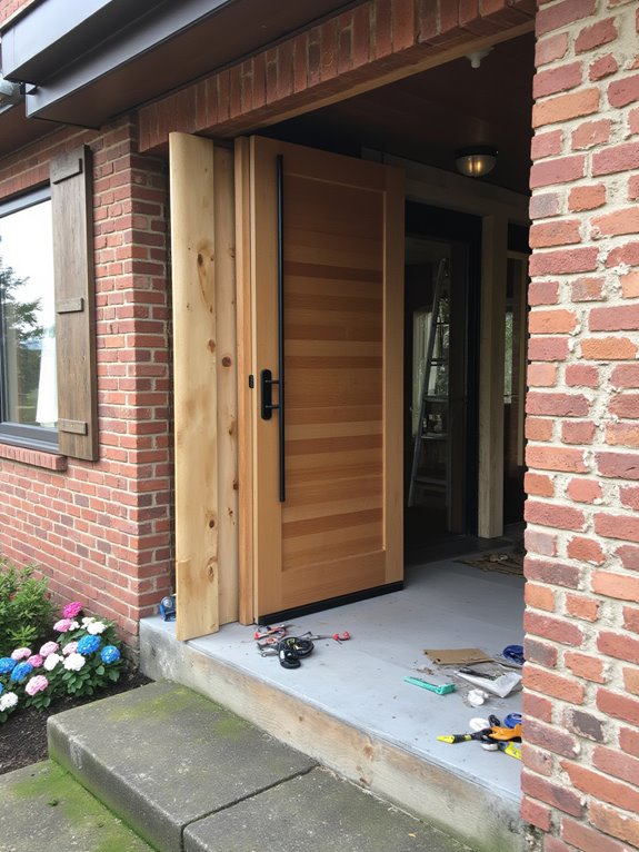install new door successfully