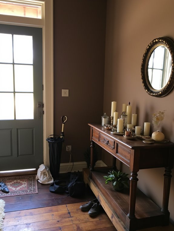 inviting atmosphere with candles