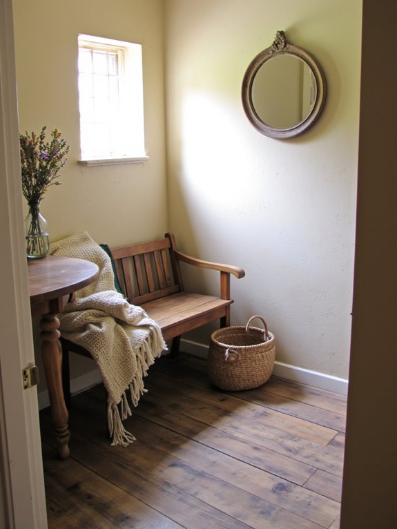 inviting entrance with personal touches