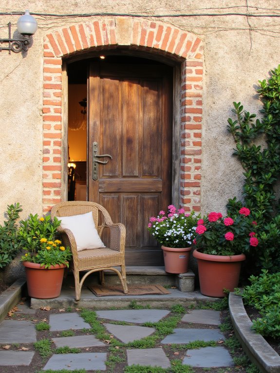 inviting entryway atmosphere created