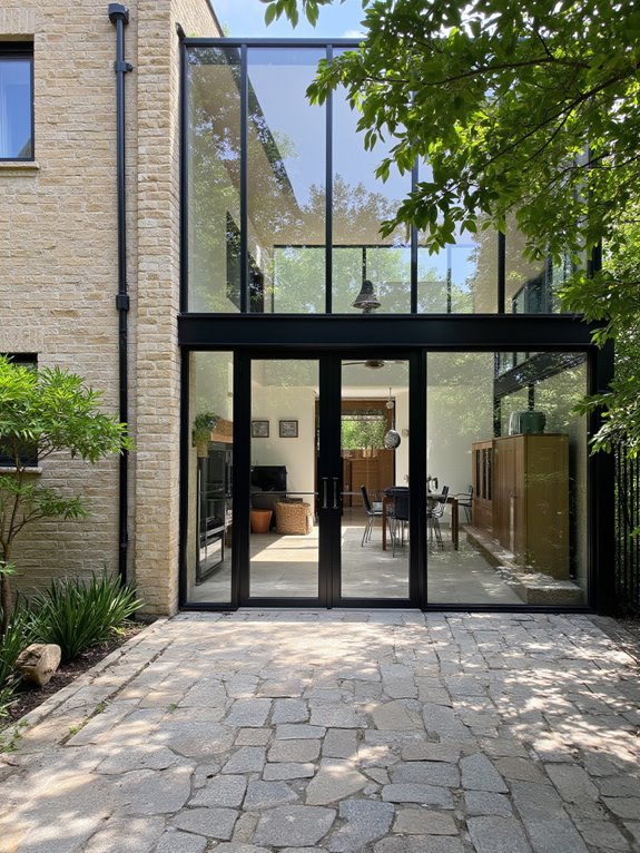 inviting natural light entrance