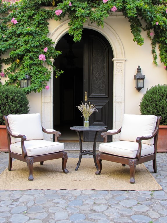 inviting outdoor seating area