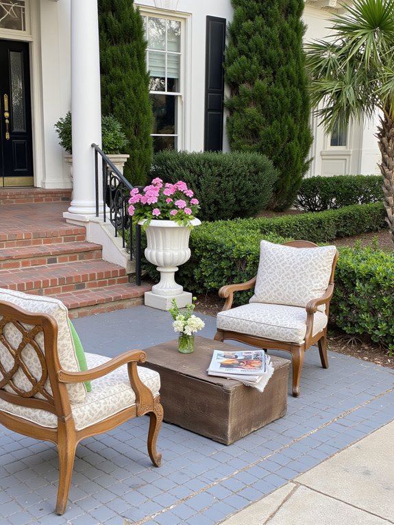 inviting outdoor social space