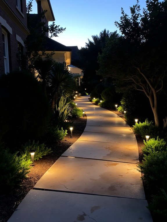inviting pathway lighting design
