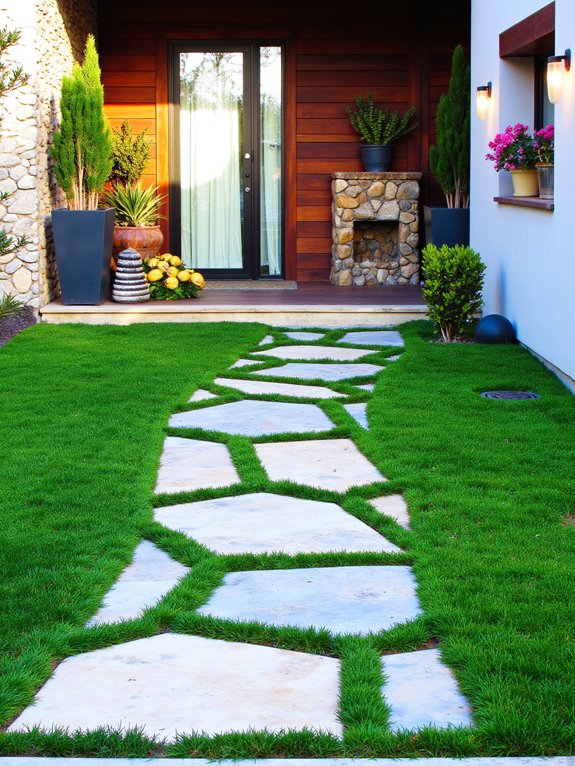 inviting pathways enhance entrances