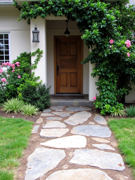 inviting stylish walkway design