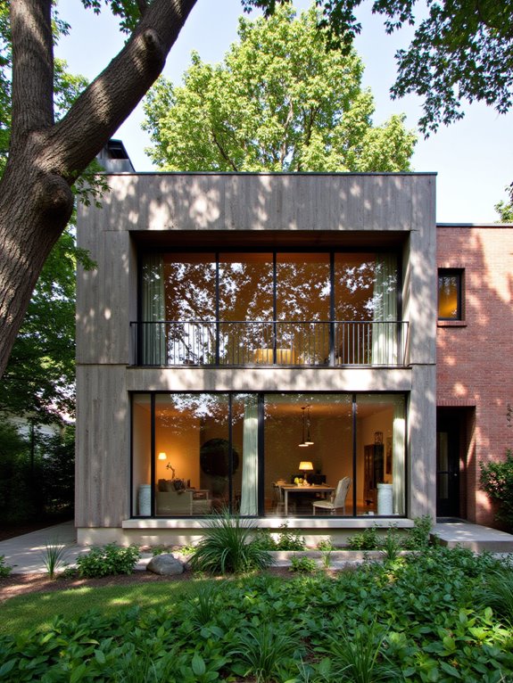 large windows enhance ambiance