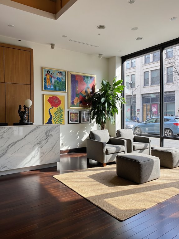 local art enhances reception