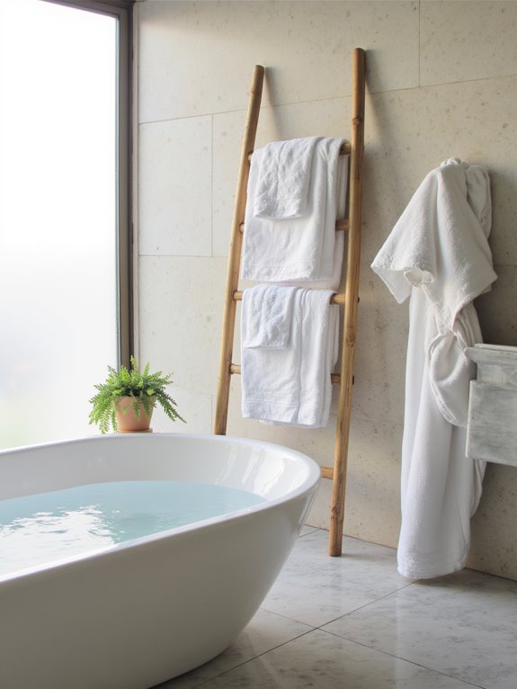 luxurious comfort with towels