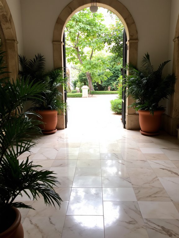 luxurious flooring enhances ambiance