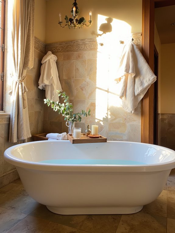 luxurious relaxation bathtub experience