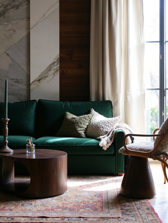 luxurious textures enhance warmth