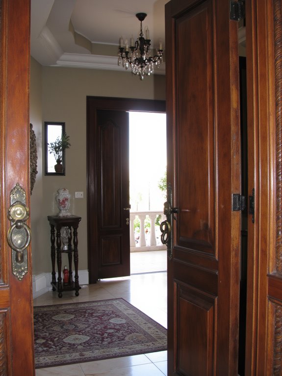 luxury foyer hardware selection