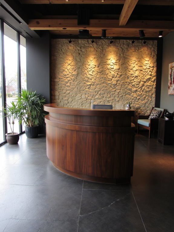 luxury reception desk design