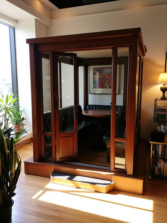 luxury soundproof productivity booths