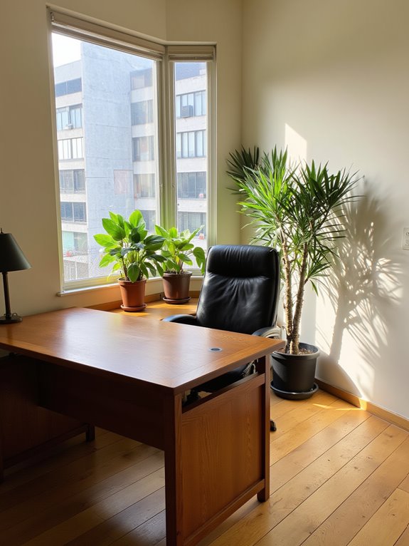 maximize office natural light