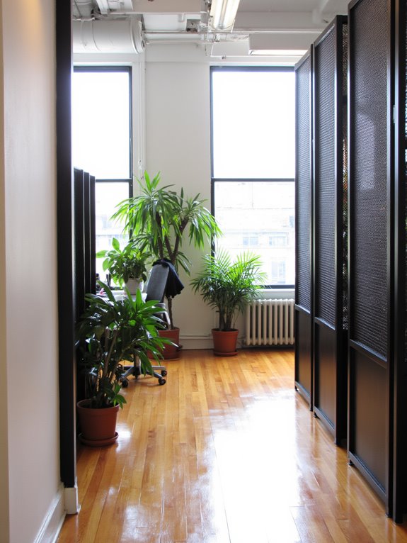 minimalist metal partitions design