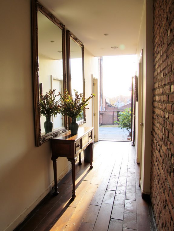 mirrors enhance foyer elegance