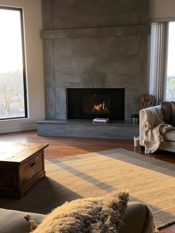modern fireplaces enhance ambiance