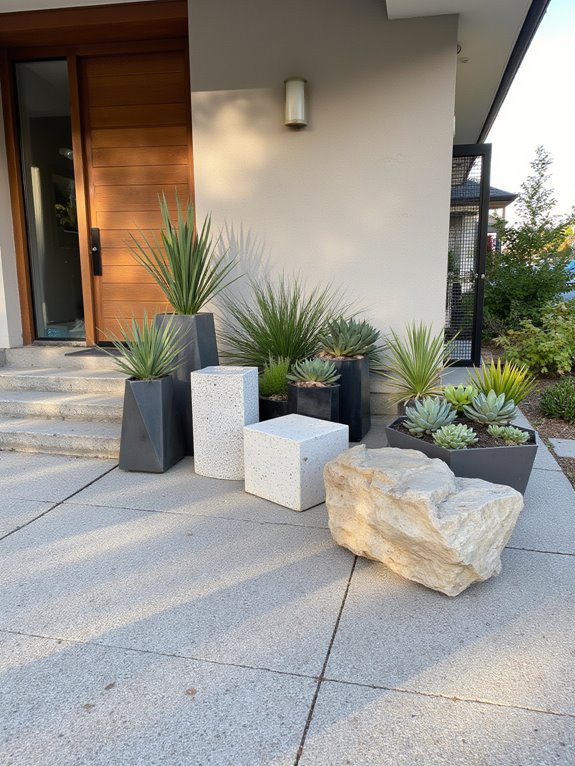 modern geometric planters appeal