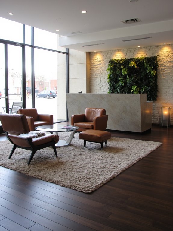 modern inviting reception spaces
