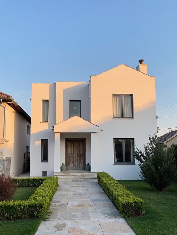 monochromatic elegance enhances architecture