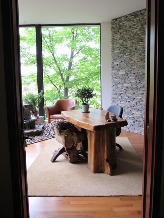 nature inspired calming atmosphere