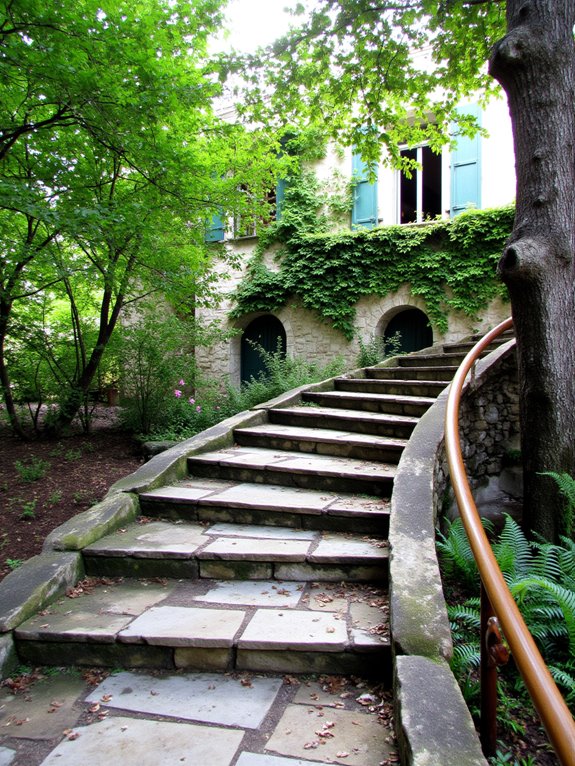 nature inspired outdoor staircases