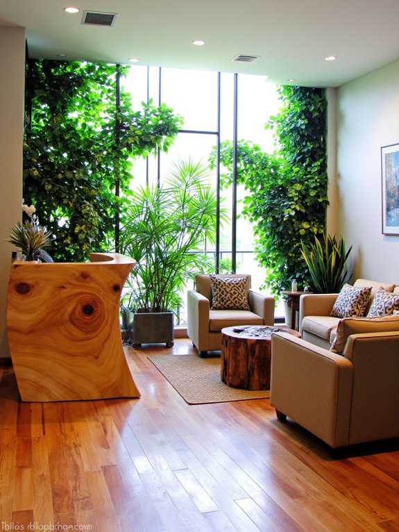 nature inspired reception design